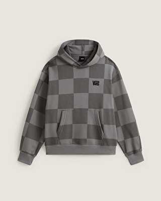 TONAL CHECK STRETCH LOGO KAPÜŞONLU ÜST