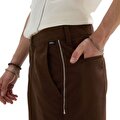 MIKEY FEB AUTHENTIC RELAXED CROPPED PANTOLON Demitasse
