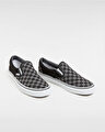 CHECKERBOARD CLASSIC SLIP-ON AYAKKABI (Checkerboard) Black/Pewter