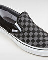 CHECKERBOARD CLASSIC SLIP-ON AYAKKABI (Checkerboard) Black/Pewter