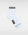 PEEK-A-CHECK UZUN ÇORAP White/Black