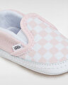 BEBEK SLIP-ON V CRIB AYAKKABI (Checkerboard) Blushing Bride/True White