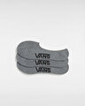 CLASSIC GÖRÜNMEYEN ÇORAP (3 ÇİFT) Heather Grey