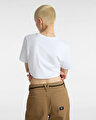 FLYING V CREW CROP TİŞÖRT White