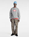 SPRAY ON LOOSE BİSİKLET YAKA SWEATSHIRT Cement Heather
