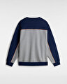 RETRO HOOK AND LOOP LOOSE CREW SWEATSHIRT Dress Blues/Cementheather