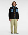 DEBRUSK LOOSE SHERPA TAM BOY FERMUARLI SWEATSHIRT Black/Bluestone