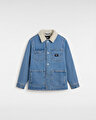 ERKEK ÇOCUK DRILL CHORE DENIM SHERPA CEKET Stonewash/Blue
