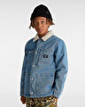 ERKEK ÇOCUK DRILL CHORE DENIM SHERPA CEKET Stonewash/Blue