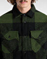 DENBY FUZZY SHACKET Black/Loden Green