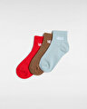 ÇOCUK CLASSIC HALF CREW ÇORAP (3 ÇİFT) Racing Red