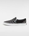 CHECKERBOARD CLASSIC SLIP-ON AYAKKABI (Checkerboard) Black/Pewter