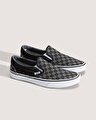 CHECKERBOARD CLASSIC SLIP-ON AYAKKABI (Checkerboard) Black/Pewter