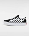 CHECKERBOARD OLD SKOOL PLATFORM AYAKKABI (Checkerboard) Black/True White