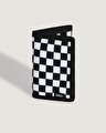 SLIPPED CÜZDAN Black/White Checkerboard