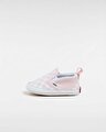 BEBEK SLIP-ON V CRIB AYAKKABI (Checkerboard) Blushing Bride/True White