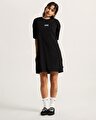 CENTER VEE TİŞÖRT ELBİSE Black