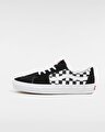 KANVAS/SÜET SK8-LOW AYAKKABI (Canvas/Suede) Black/Checkerboard