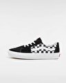 KANVAS/SÜET SK8-LOW AYAKKABI (Canvas/Suede) Black/Checkerboard