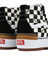 CHECKERBOARD SK8-HI STACKED AYAKKABI (Checkerboard) Multi/True White