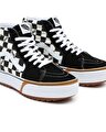 CHECKERBOARD SK8-HI STACKED AYAKKABI (Checkerboard) Multi/True White