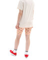 KADIN FLYING V PRINT TAYT ŞORT Sun Baked/Marshmallow
