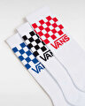 CLASSIC CHECK CREW ÇORAP (3 ÇİFT) White