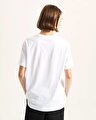 FLYING V OVERSIZED TİŞÖRT White
