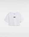 FLYING V CREW CROP TİŞÖRT White