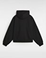 ANIMALIER LOOSE PULLOVER KAPÜŞONLU ÜST Black