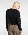 BREAKER UZUN KOLLU RELAX CROP Black