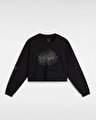 BREAKER UZUN KOLLU RELAX CROP Black