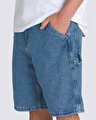 DRILL CHORE LOOSE DENIM ŞORT Stone Wash