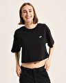 SALTON RELAX CROP SS TİŞÖRT Black