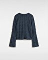 MILA CABLE KNIT CROP KAZAK Parisian Night