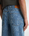 CHECK-5 BLAZE LOOSE DENIM PANTOLON Stonewash/Blue