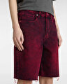 SIRELLE OVER-DYED CUT-OFF ŞORT Cherries Jubilee