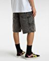 DRILL CHORE LOOSE DENIM ŞORT Stonewash Black