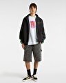 DRILL CHORE LOOSE DENIM ŞORT Stonewash Black