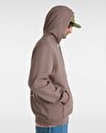 V HAND LOOSE KAPÜŞONLU ÜST Deep Taupe