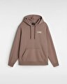 V HAND LOOSE KAPÜŞONLU ÜST Deep Taupe