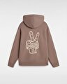 V HAND LOOSE KAPÜŞONLU ÜST Deep Taupe