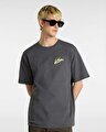 BRUSH CRIPT LOOSE SS TİŞÖRT Asphalt/Shadow Lime