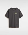 BRUSH CRIPT LOOSE SS TİŞÖRT Asphalt/Shadow Lime