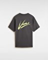 BRUSH CRIPT LOOSE SS TİŞÖRT Asphalt/Shadow Lime