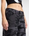 SIRELLE PRINTED PUDDLE PANTOLON Black/Parisian Night