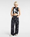 SIRELLE PRINTED PUDDLE PANTOLON Black/Parisian Night