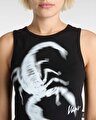 VENOM FITTED CROP TİŞORT Black