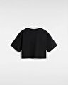 GRINNING FACE SS RELAX CROP TİŞORT Black