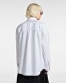 GILLIAN GRAPHIC BUTTON DOWN GÖMLEK White
